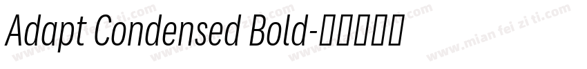 Adapt Condensed Bold字体转换